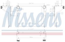 Радиатор интеркулер (Nissens) MB MP4 961568