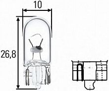 Лампа W5W 24V-5W безцокольная  8GP003594251