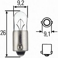 Лампа T4W 24V BA9s  8gp002067241